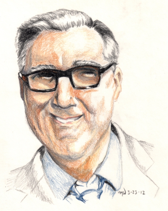 Keith Olbermann color drawing